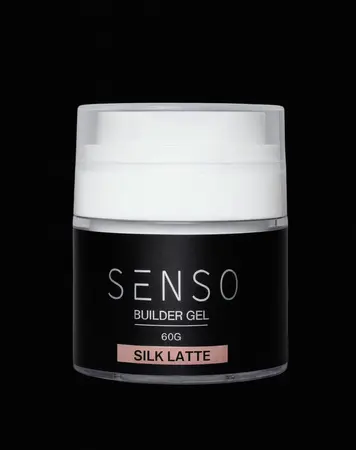 ג'ל בניה היברידי 60גר' עם לחצן SENSO SILK LATTE